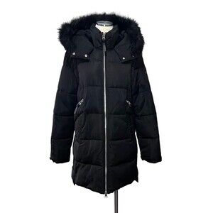 Derek Lam 10 Crosby Women Black Parka Transform It to Vest Style 80799 Size M